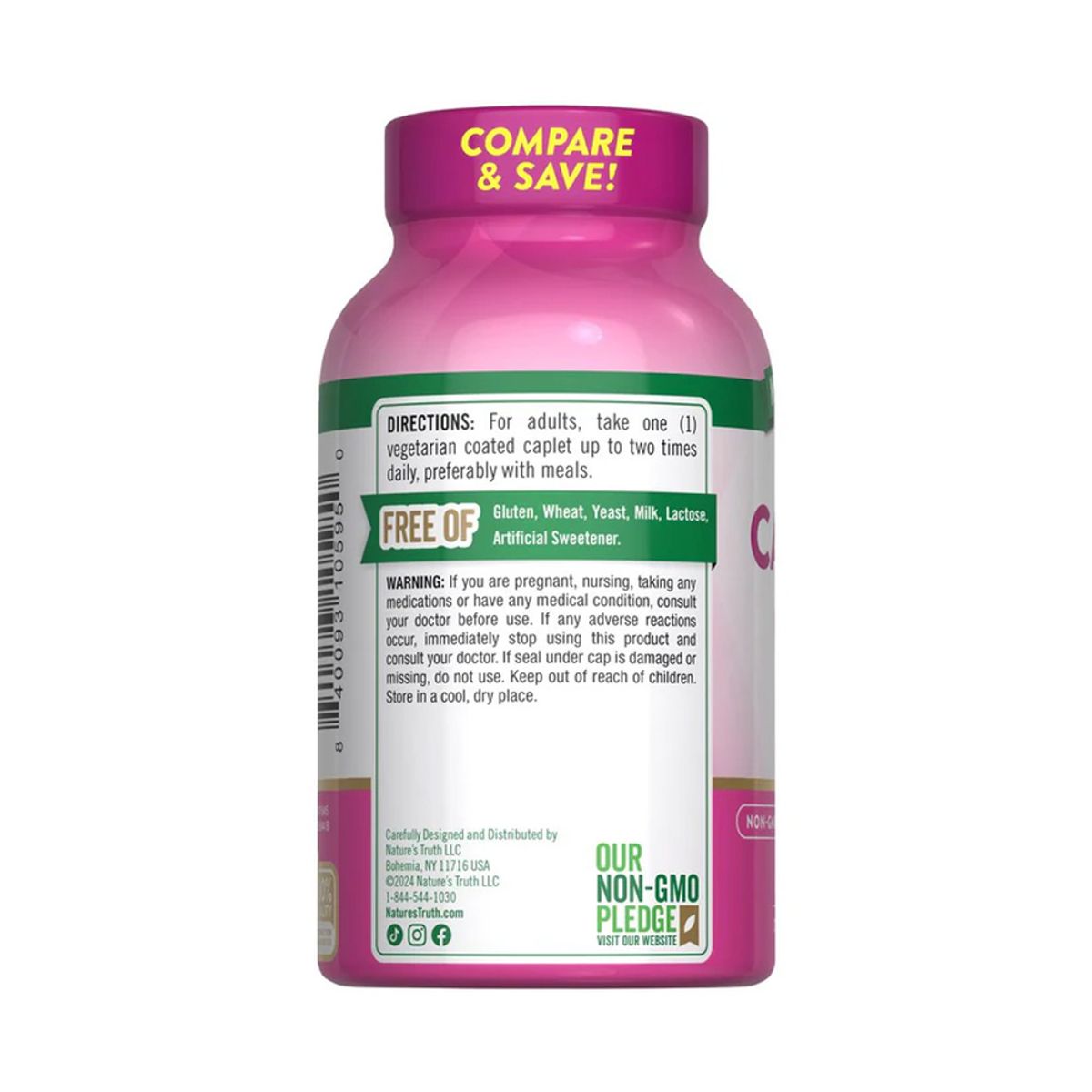 NATURE'S TRUTH - Calcio 600 mg + Vit D3 250 Comprimidos NATURE'S TRUTH