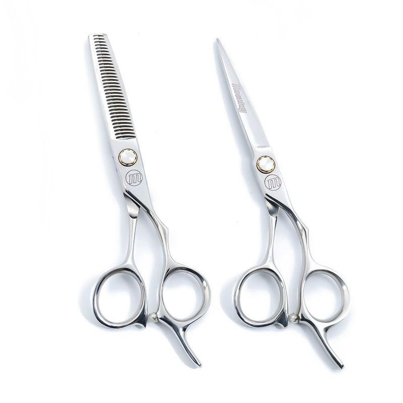 GENERICO - Set Tijeras Filo Navaja Profesional Peluquería