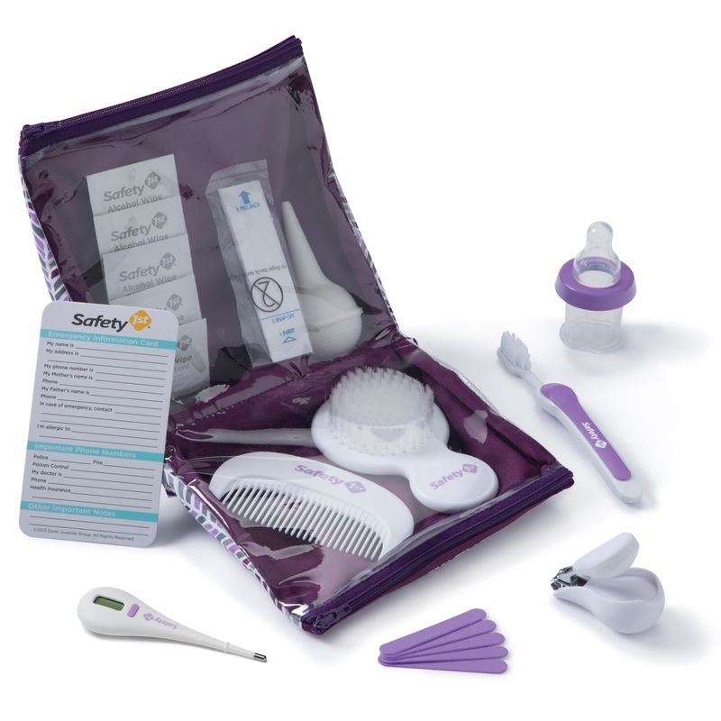 SAFETY 1ST - Kit de Aseo y Salud Deluxe para Bebé SAFETY 1ST Lila