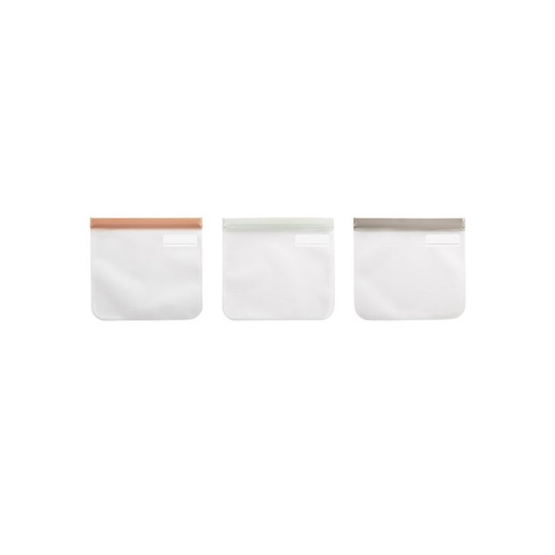 URBAN PRODUCTS - BOLSAS SNACK GRIS REUTILIZABLES 23X21CM 2PCS