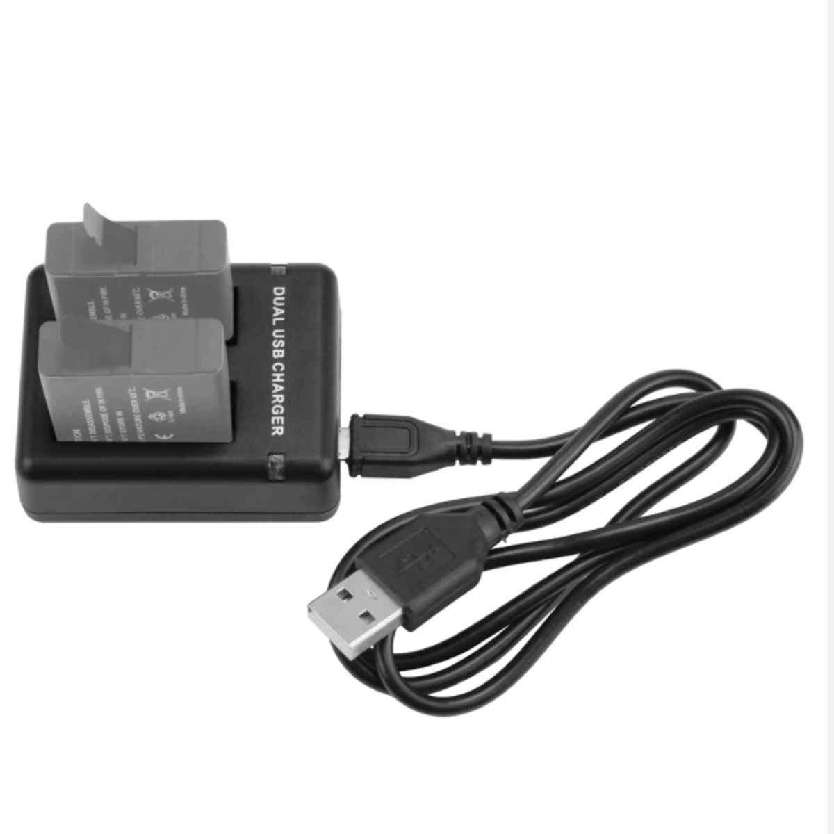 SHOOT - Cargador doble de baterías para Gopro hero 5 6 7 8 + Cable