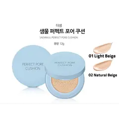 THE SAEM - Perfect Pore Cushion - 02 Natural Beige - Coberatura Perfecta - Cosmética Coreana