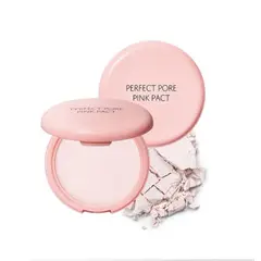 THE SAEM - Perfect Pore Pink Pact - anti grasitud color de piel - Cosmética Coreana