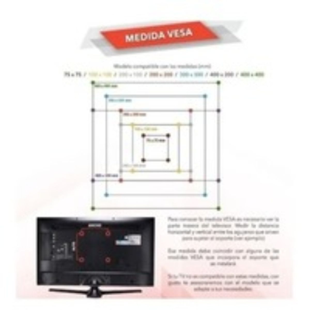 GENERICO - Soporte Para Tv 14-55 Pulgadas Led