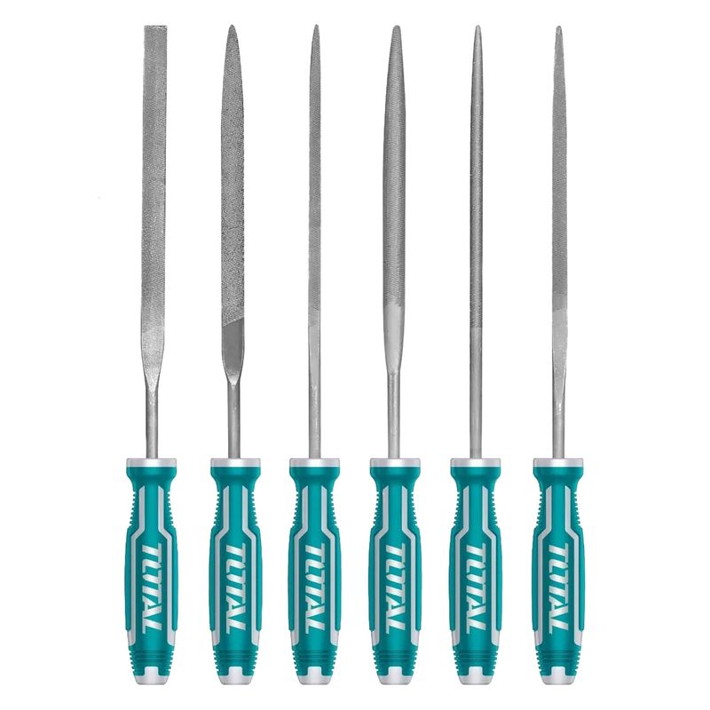 TOTAL TOOLS - Set Juego De Mini Limas / 6 Piezas / 3mm X 140mm