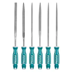TOTAL TOOLS - Set Juego De Mini Limas / 6 Piezas / 3mm X 140mm