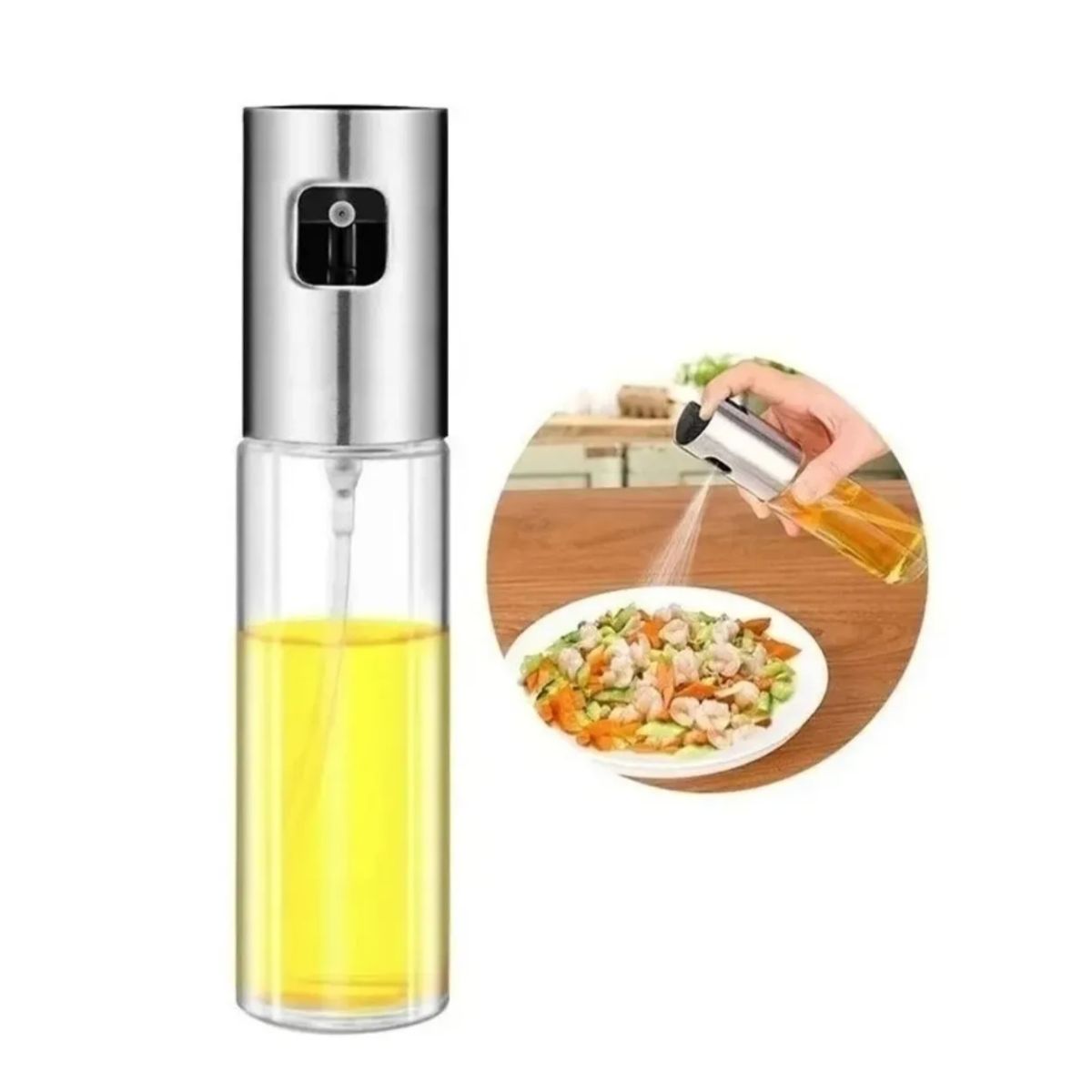 GENERICO - Dispensador Spray Rociador Aceite Vinagre Botella Vidrio