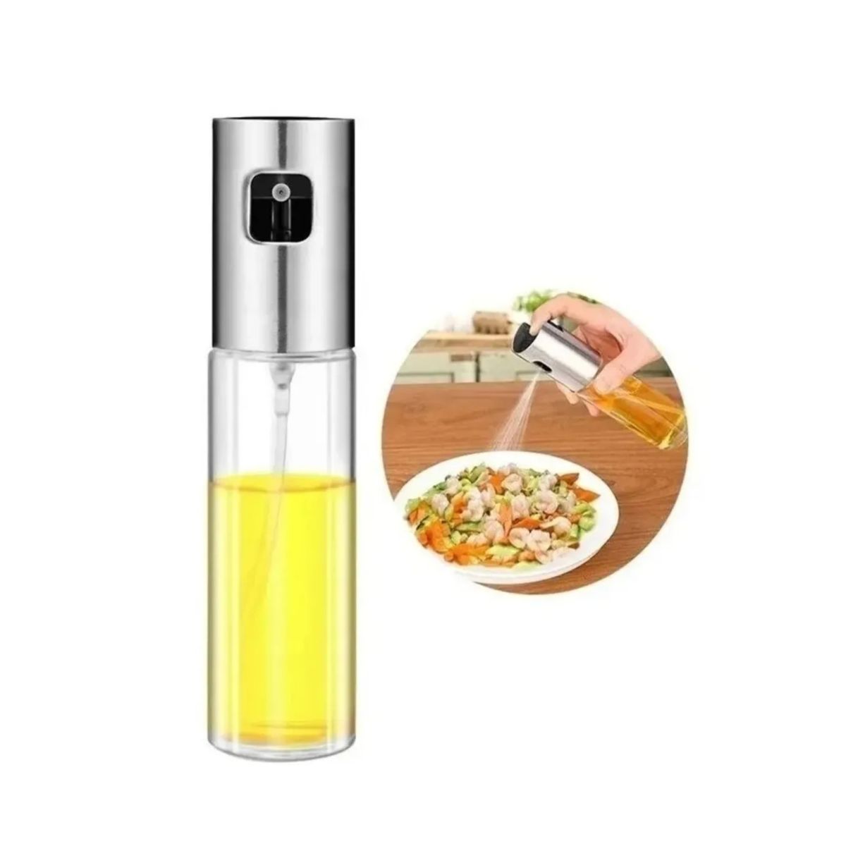 GENERICO - Dispensador Spray Rociador Aceite Vinagre Botella Vidrio