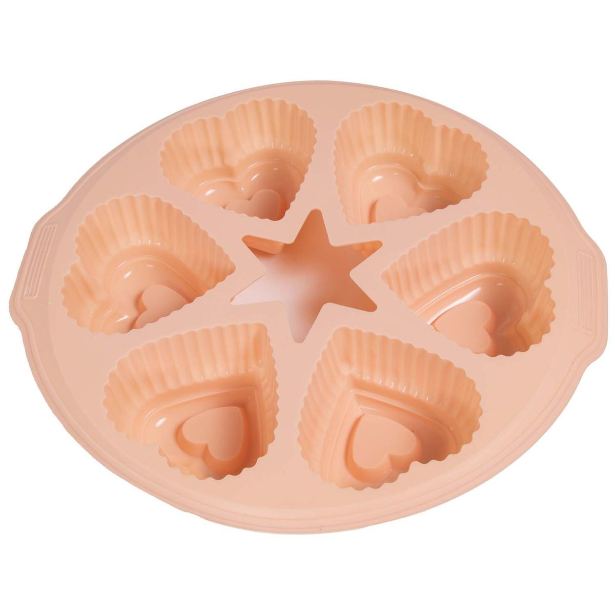 CASASUNCO - MOLDE CORAZONES DE SILICONA 6 FIGURAS