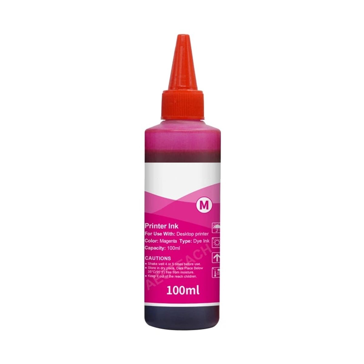 OEM - Tinta para Recargar Impresoras 100ML Magenta Premium Quality - Rosa