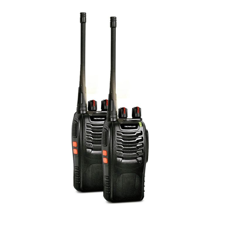 Kit De Radios Walkie Talkie VHF/UHF Recargable 16ch - Negro
