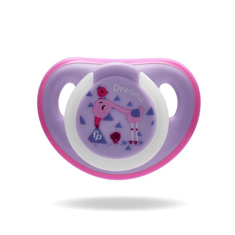 FISHER PRICE - Chupete Fisher Price First Moments Glow 1 Est Rosa BB1038