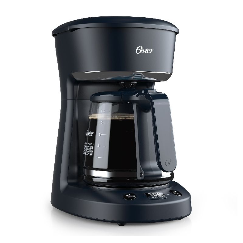 OSTER - Cafetera programable Oster® 12 tazas negra con auto apagado BVSTDCP12B