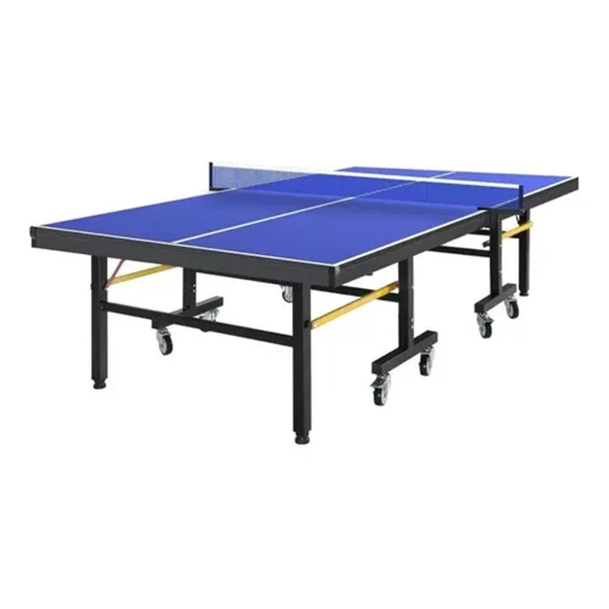 SDFIT - Mesa de Ping Pong 40 x 40 x 16 mm fibra de vidrio Indoor plegable con ruedas