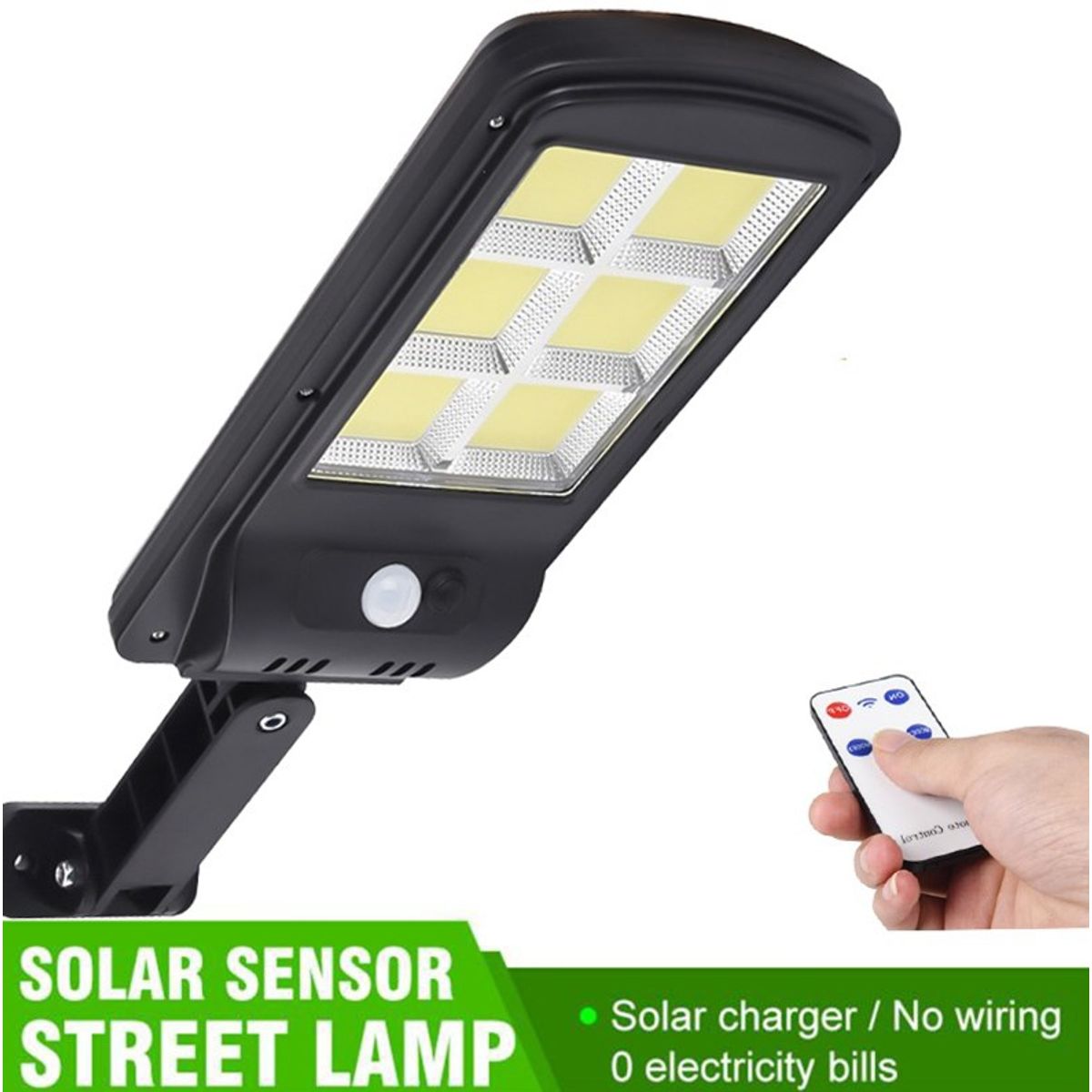 GENERICO - Foco Solar De 120w Tipo Poste Luz Friacontrolbasesensor