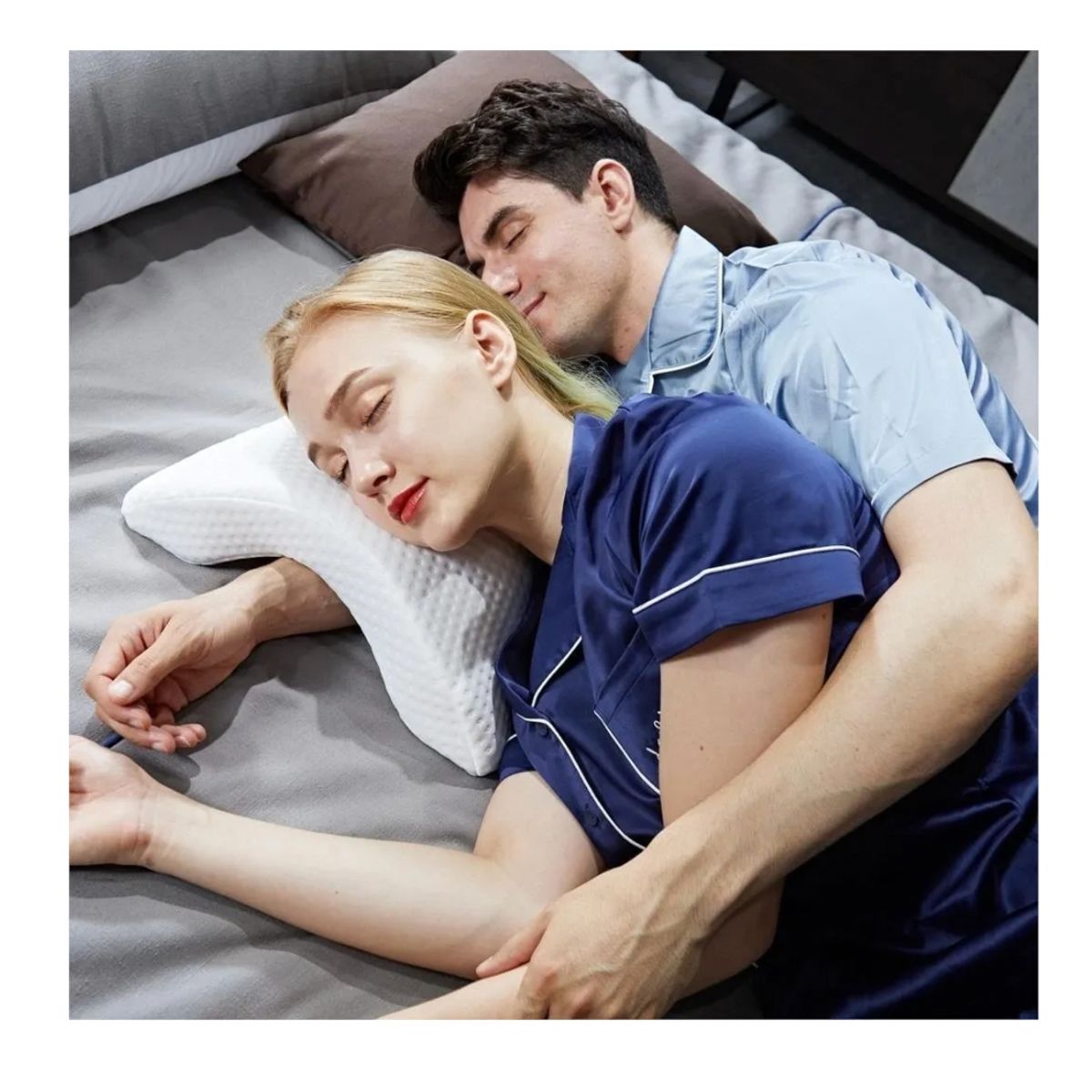 GENERICO - Almohadas Para Abrazar Almohadas Cama Almohada Corvada Memoria