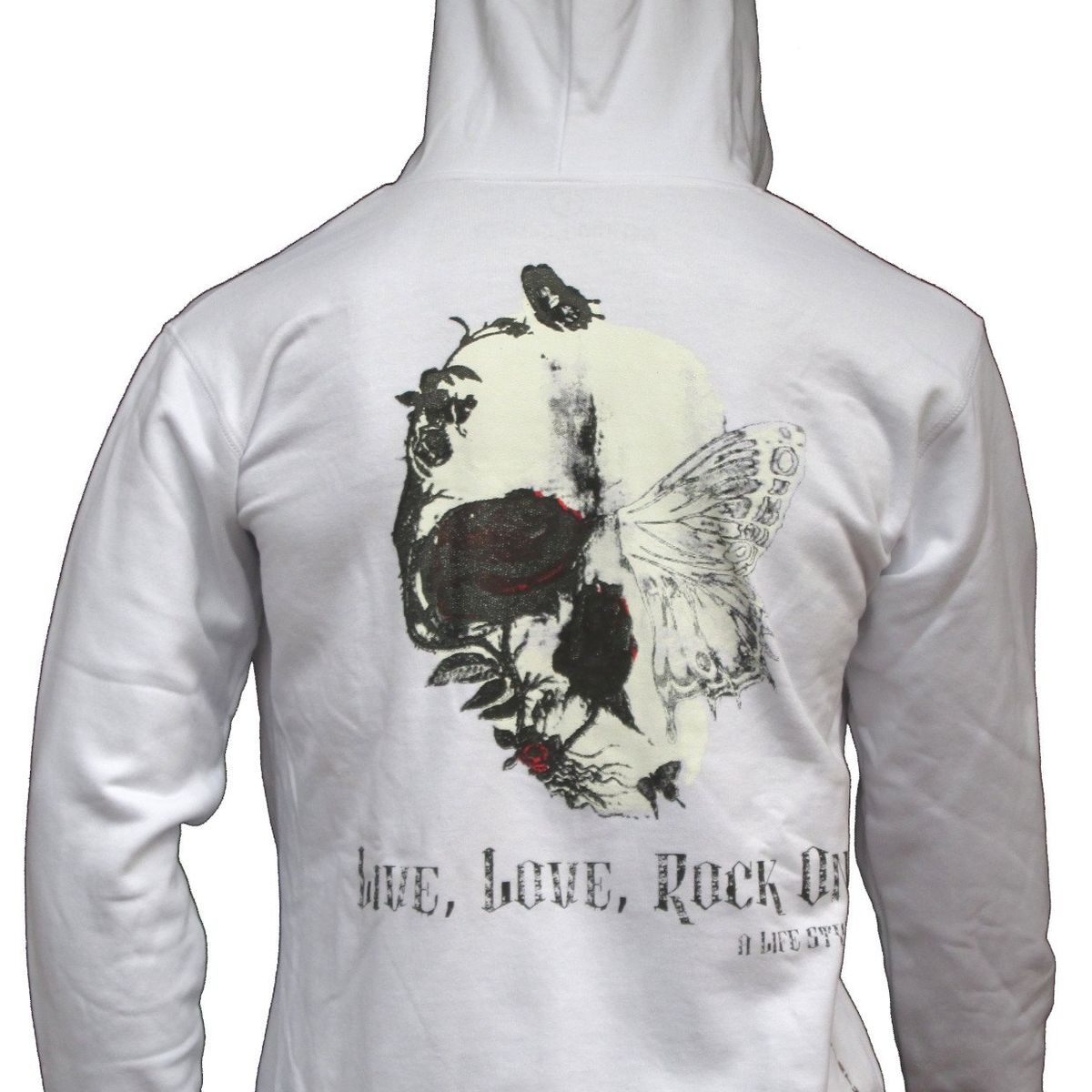 LIVE LOVE ROCK ON - Poleron Juvenil Niño Calavera Marip