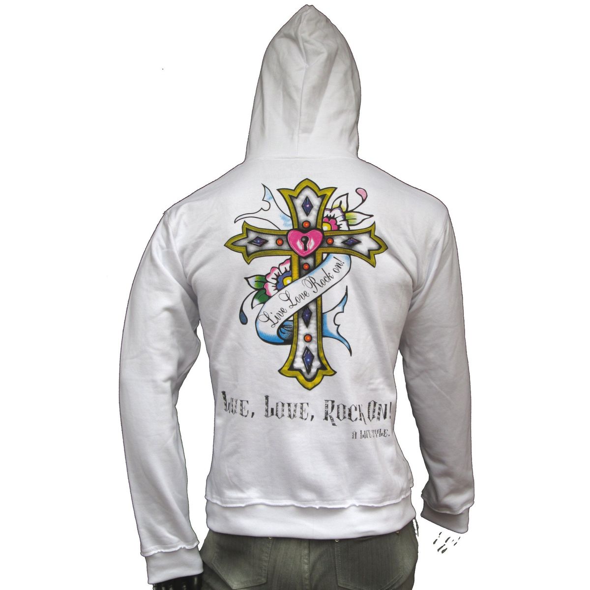 LIVE LOVE ROCK ON - Poleron Juvenil Niña Audig