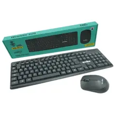 GENERICO - Set De Teclado Mouse Inalámbrico Negro 10m De Alcance