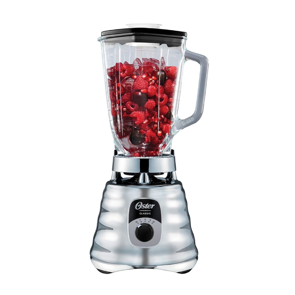 OSTER - Licuadora clásica Oster® cromo, ergonómica, 3 velocidades BLST4655