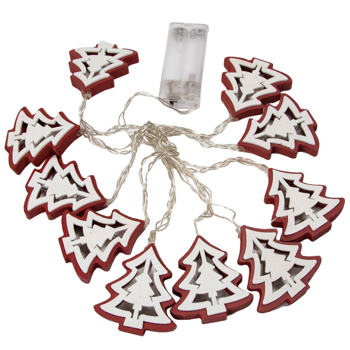 PROPLASTIC - GUIRNALDAS NAVIDEÑAS DISEÑO ARBOLITO DE 10 LED