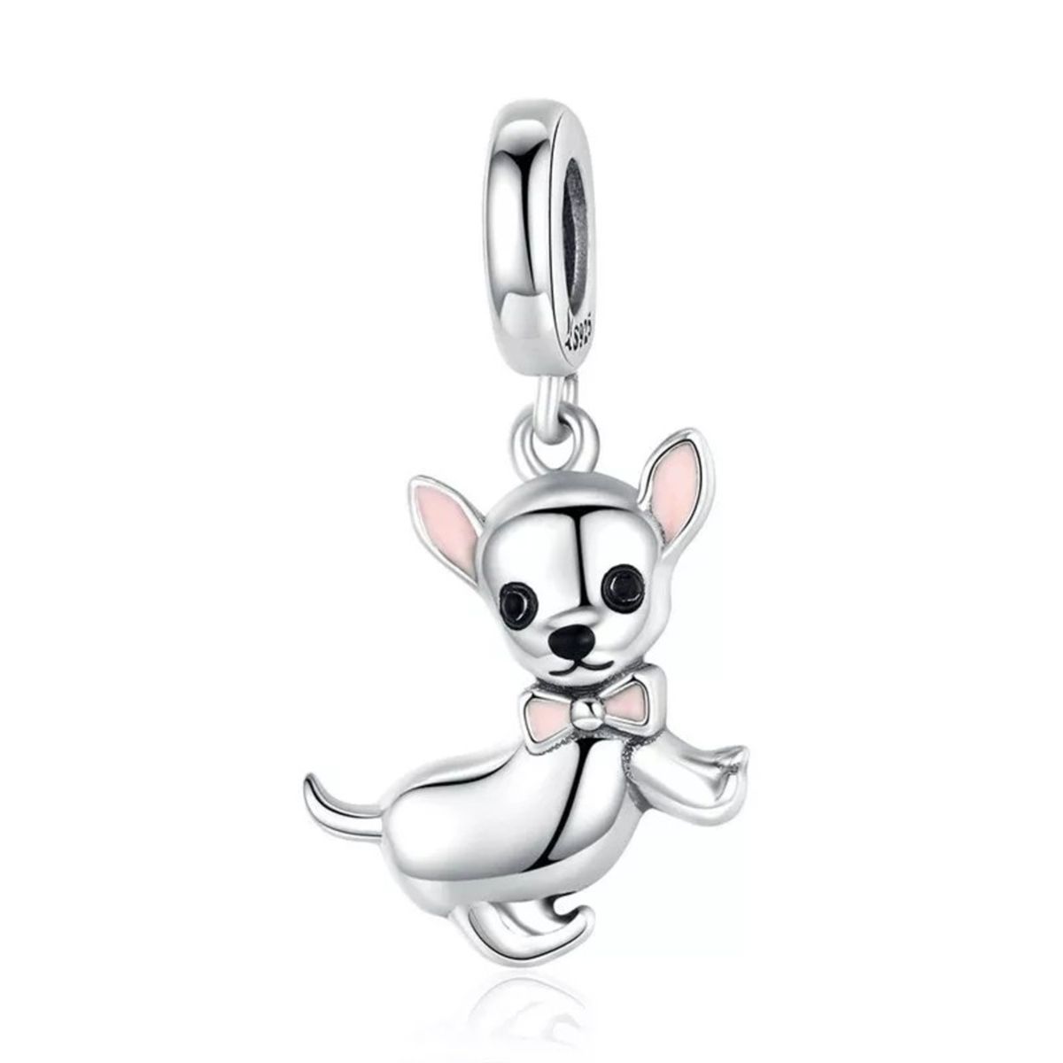 GENERICO - Charm perro chihuahua plata 925