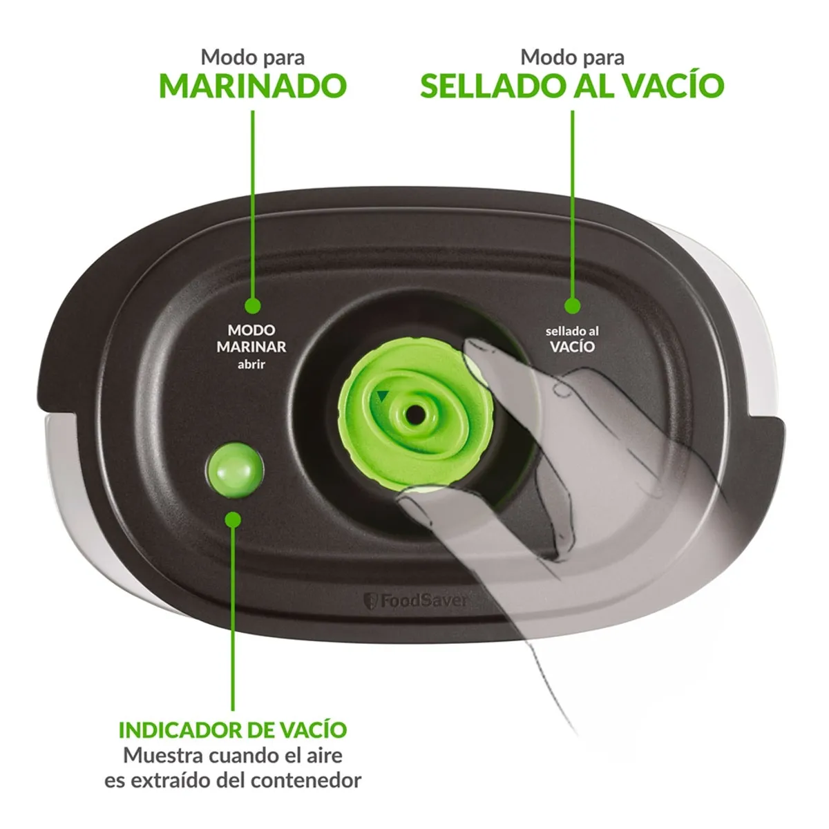 OSTER - Contenedor FoodSaver® con Marinador de 1.8 litros FFC023X