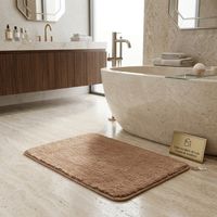 Piso Alfombra de Baño Beige 40x60