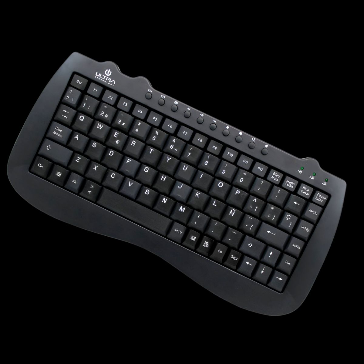 ULTRA - Mini Teclado USB Multimedia Ultra Compacto  K115U