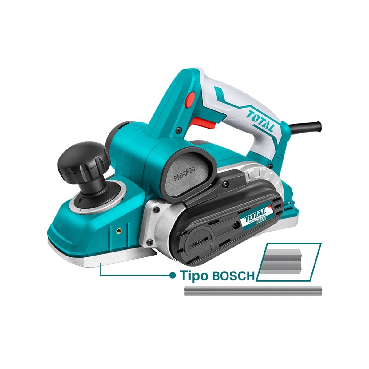 TOTAL TOOLS - Cepillo Eléctrico 1050w + 5 Accesorios TOTAL