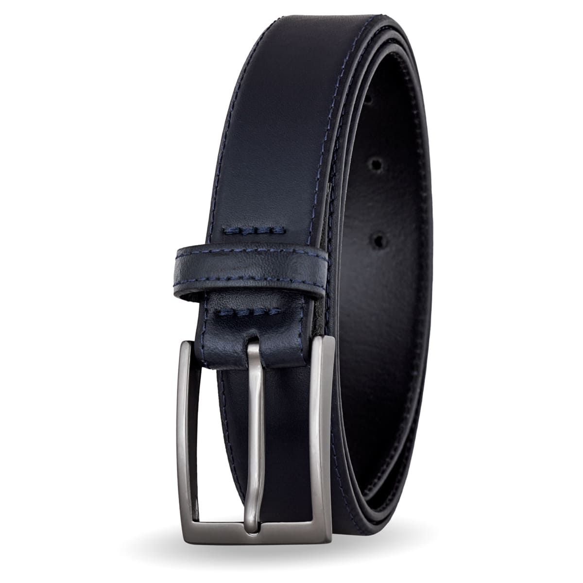 MIURA - Cinturón Cuero Genuino Belucci Azul Miura