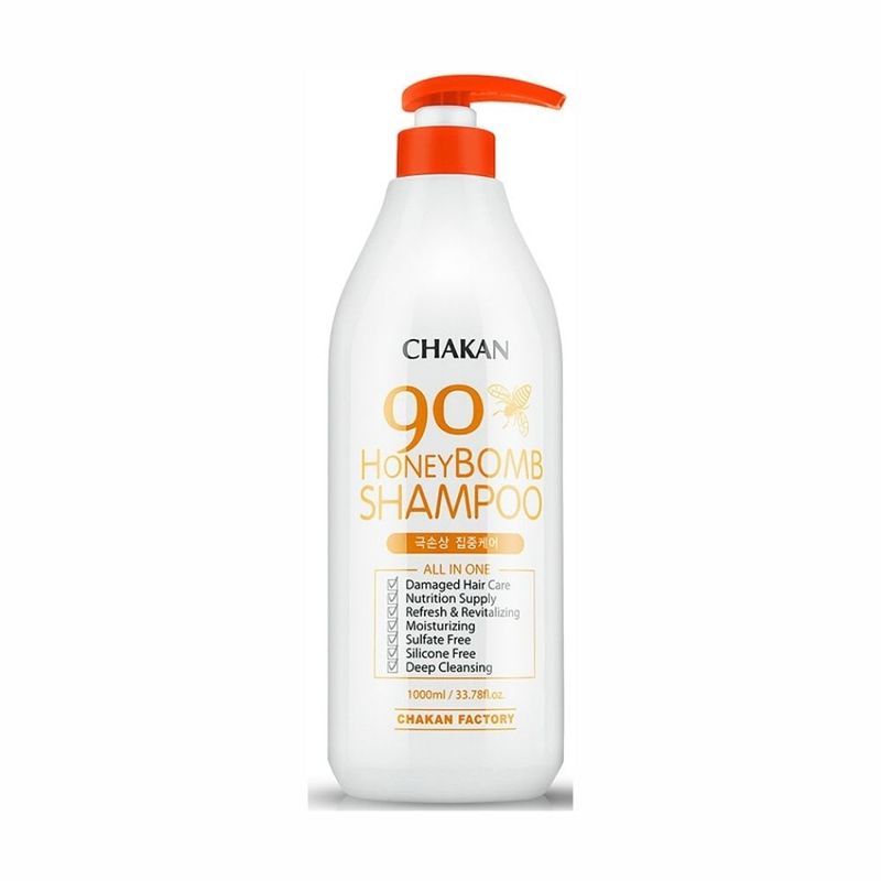 CHAKAN FACTORY - Champú Honey Bomb Hidratante Formulado con 90% miel Cosmética Coreana