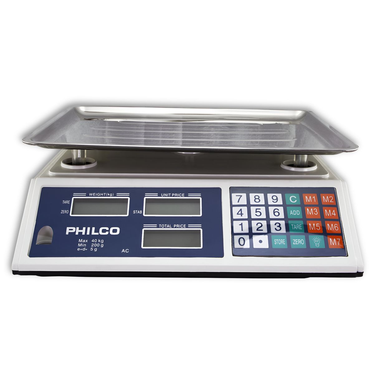 PHILCO - Pesa Balanza Digital Para Pymes de precisión para 40KG 841
