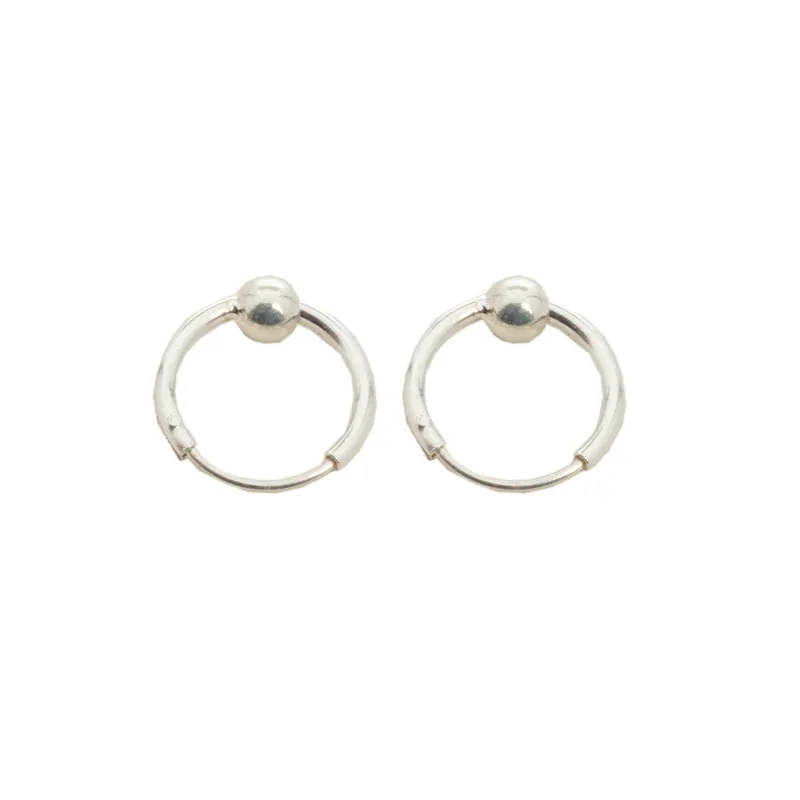 BIJOUTERIA LB20 SPA - Aro Argolla de Nariz/Oreja de Plata 925 Rapa Nui - Plateado