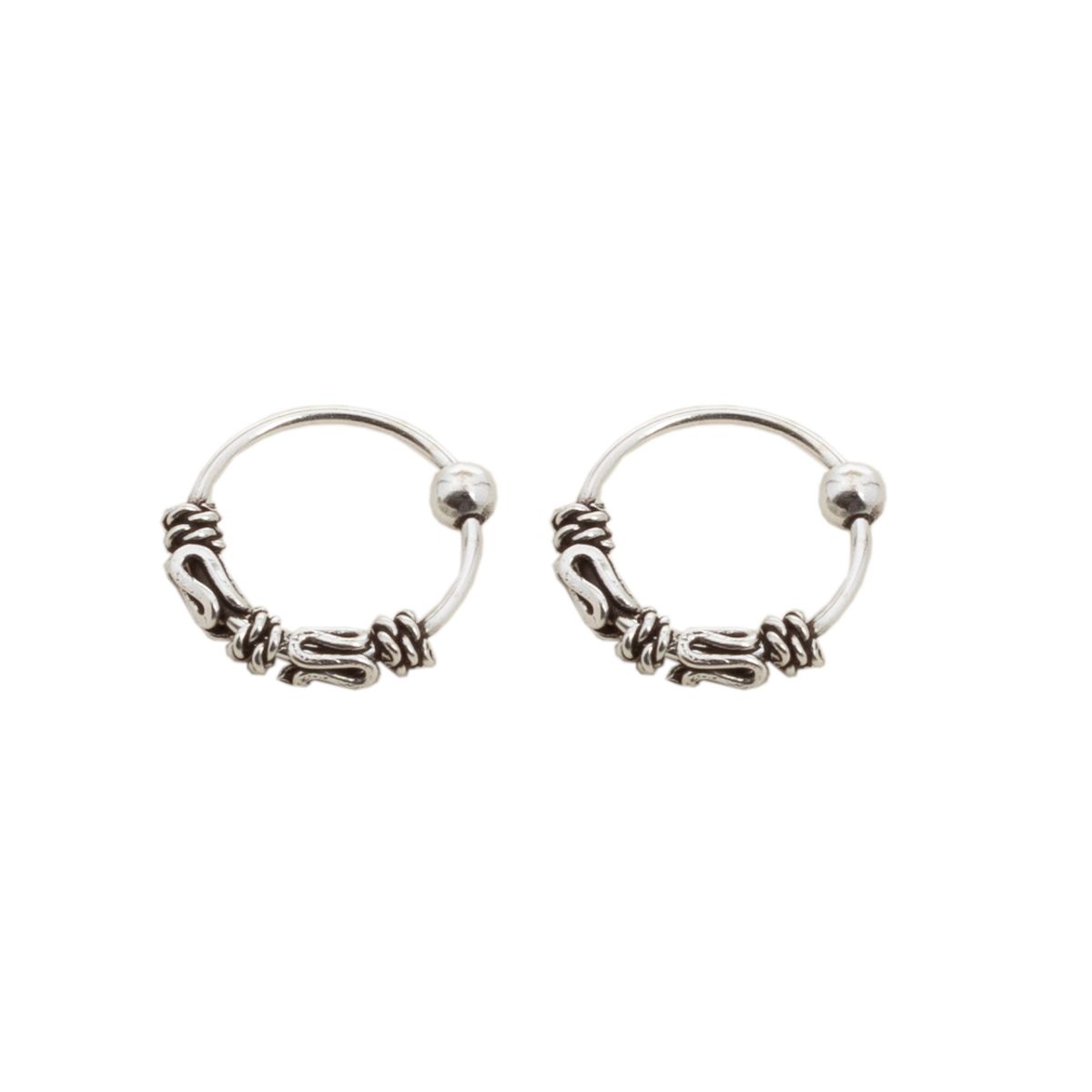 BIJOUTERIA LB20 SPA - Aro Argolla de Nariz/Oreja de Plata 925 Bora Bora - Plateado