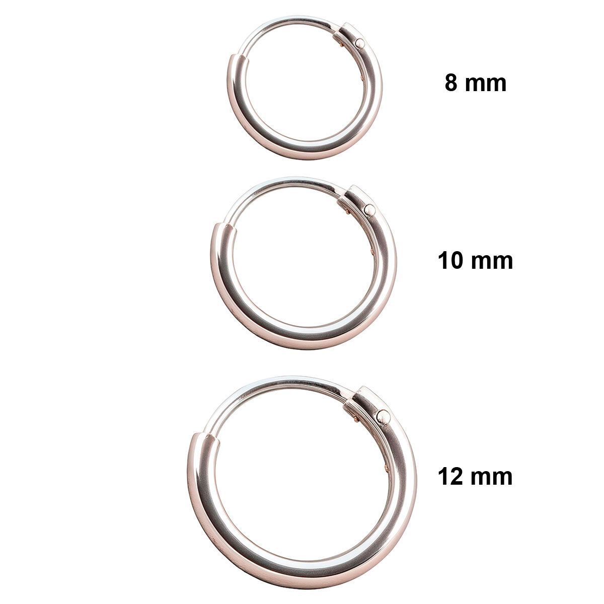 BIJOUTERIA LB20 SPA - Set de tres Argolla de Nariz Plata 925 - Plata