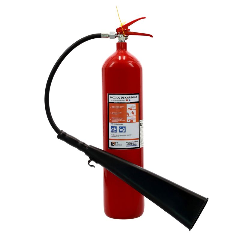 ISOPREVENT - Extintor CO2 para fuegos BC 5 Kilos