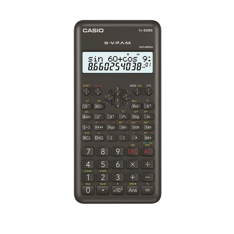 CASIO - Calculadora Científica Casio Fx-82MS Vers. II 240 Funciones - Negro