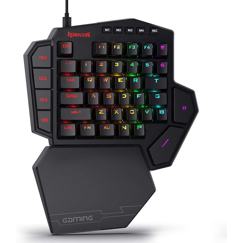 REDRAGON - Teclado Redragon Mecánico Para Una Mano RGB Diti K585 - Negro