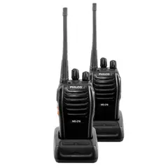 PHILCO - KIT de 2 Radio Transmisores Walkie Talkie 16KM MD-216 - Negro
