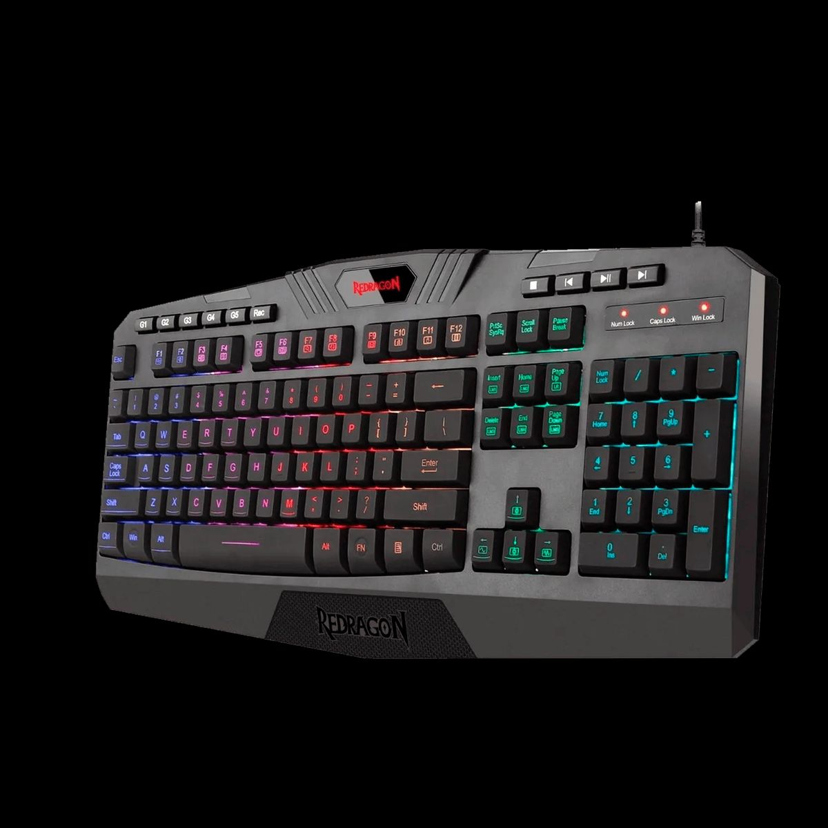 REDRAGON - Teclado Gamer Redragon Harpe Pro Anti-Ghosting Full RGB