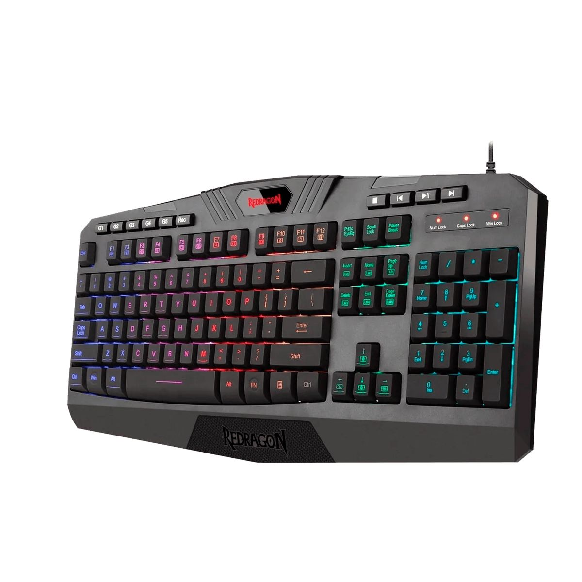REDRAGON - Teclado Gamer Redragon Harpe Pro Anti-Ghosting Full RGB