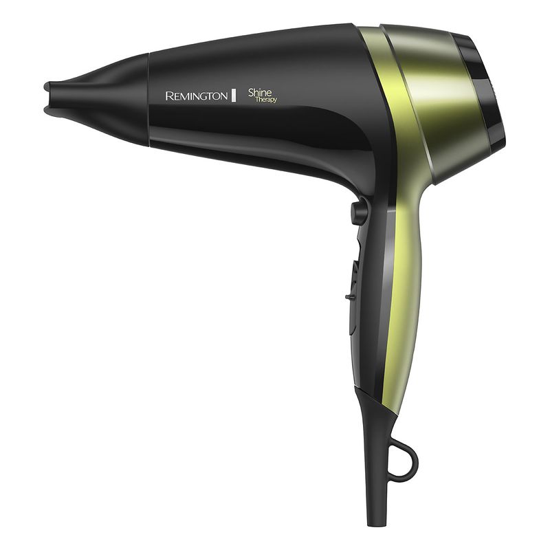 REMINGTON - Secador de Pelo Remington Shine Therapy D13A  Palta y Macadamia 2100W - Negro