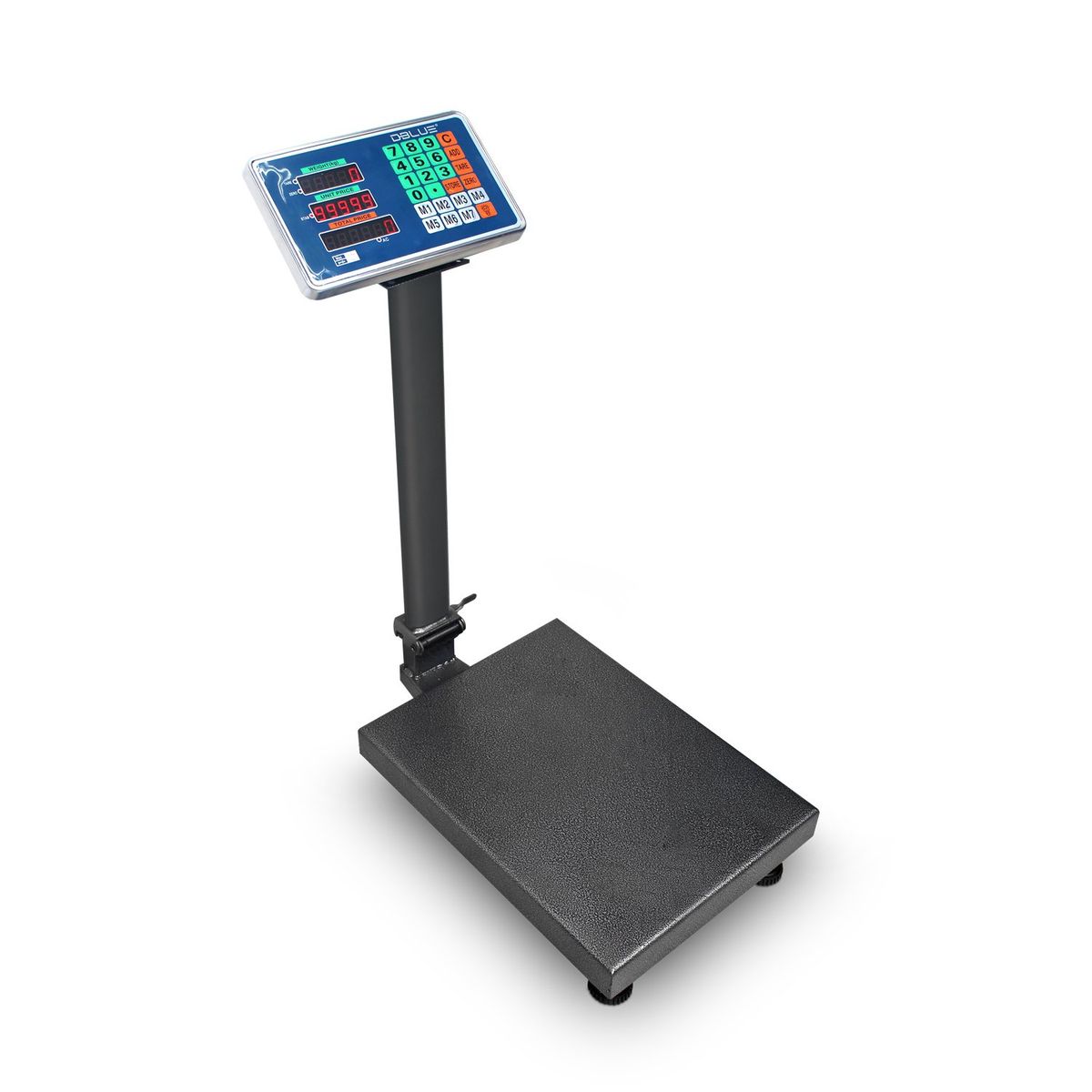 DBLUE - Pesa Balanza Digital De Piso Con Brazo Recargable Ws-37 Pro