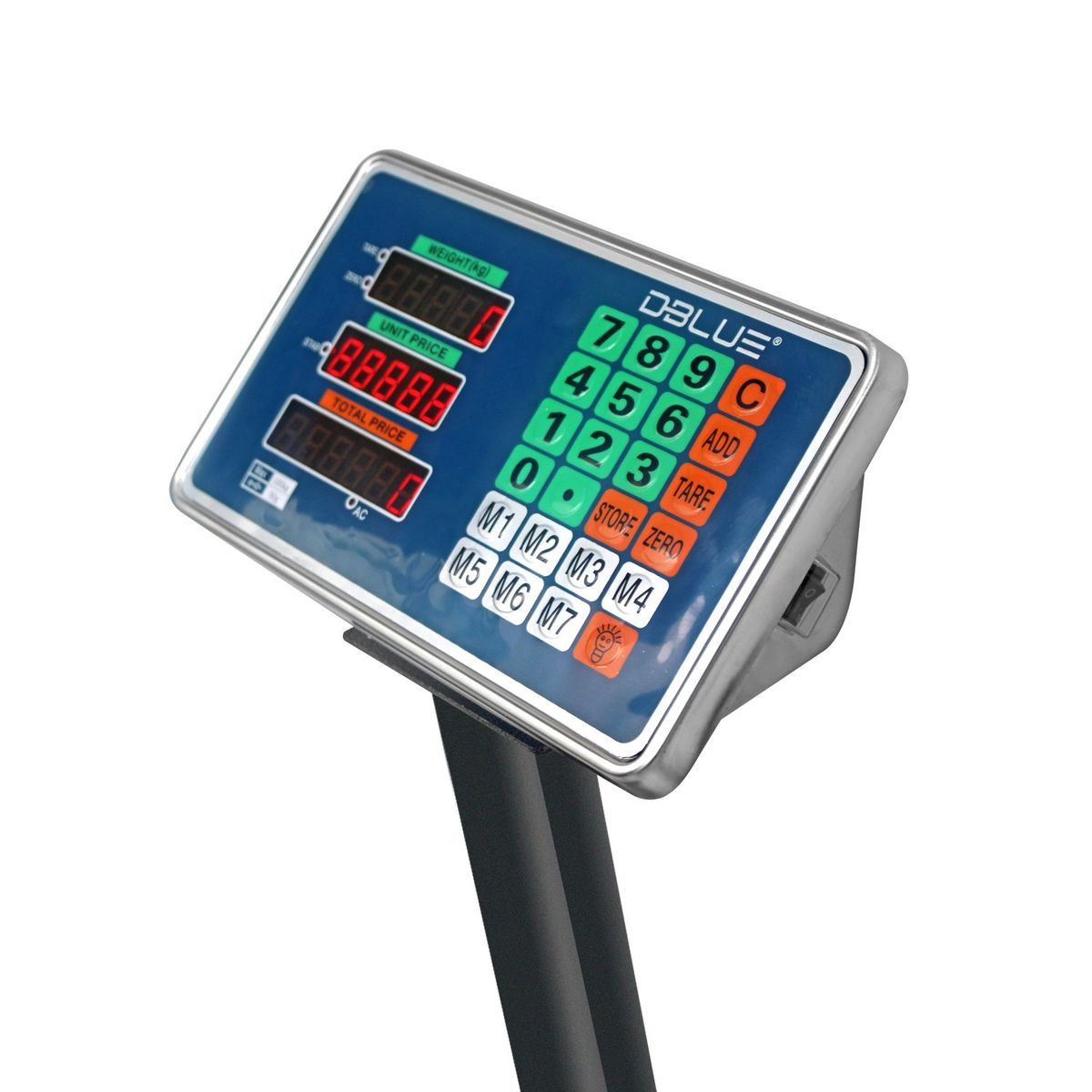 DBLUE - Pesa Balanza Digital De Piso Con Brazo Recargable Ws-37 Pro