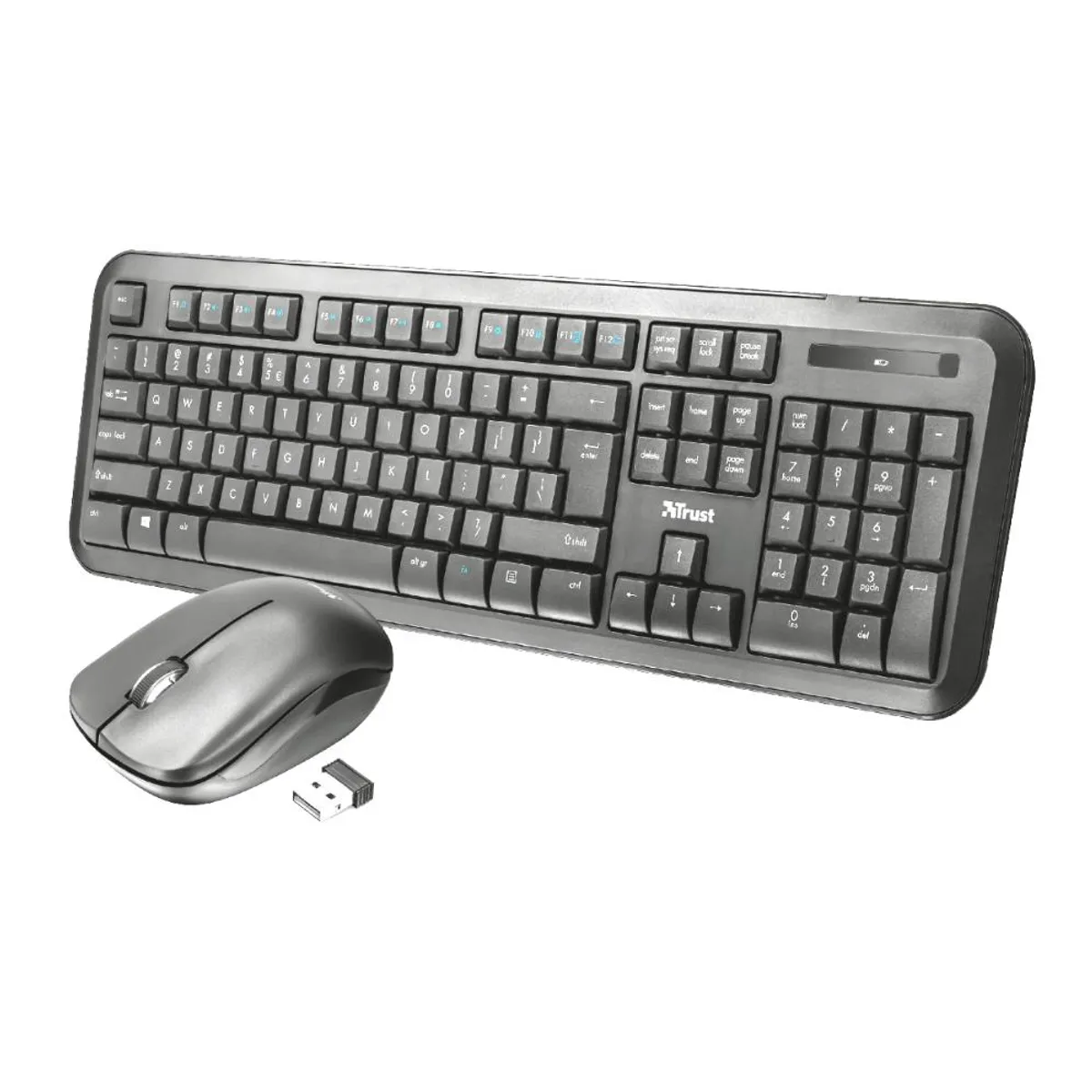 TRUST - Kit Mouse y Teclado Inalambrico Trust Nova Multiusos 2.4 Ghz
