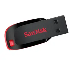 SANDISK - Pendrive 64 GB Cruzer Blade USB 2.0 Flash Drive Z50 - Negro