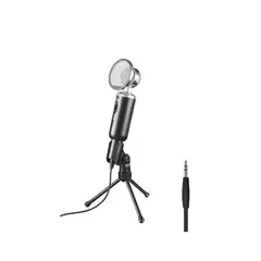 TRUST - Microfono de Escritorio Madell Jack 3.5mm con Filtro POP - Negro
