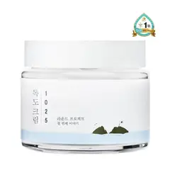 ROUND LAB - Crema Humectante Coreana 1025 Dokdo Cream para Pieles Sensibles