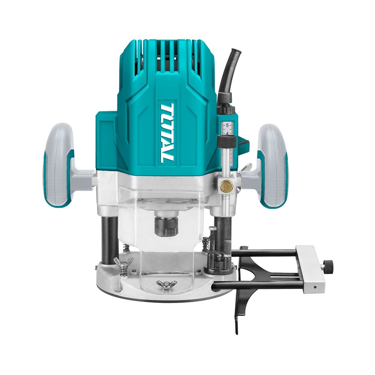 TOTAL TOOLS - Fresadora 1600w Industrial + 4 Guías + 5 Accesorios TOTAL